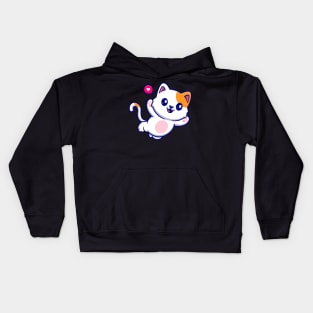 Cute Cat Floating Cartoon Kids Hoodie